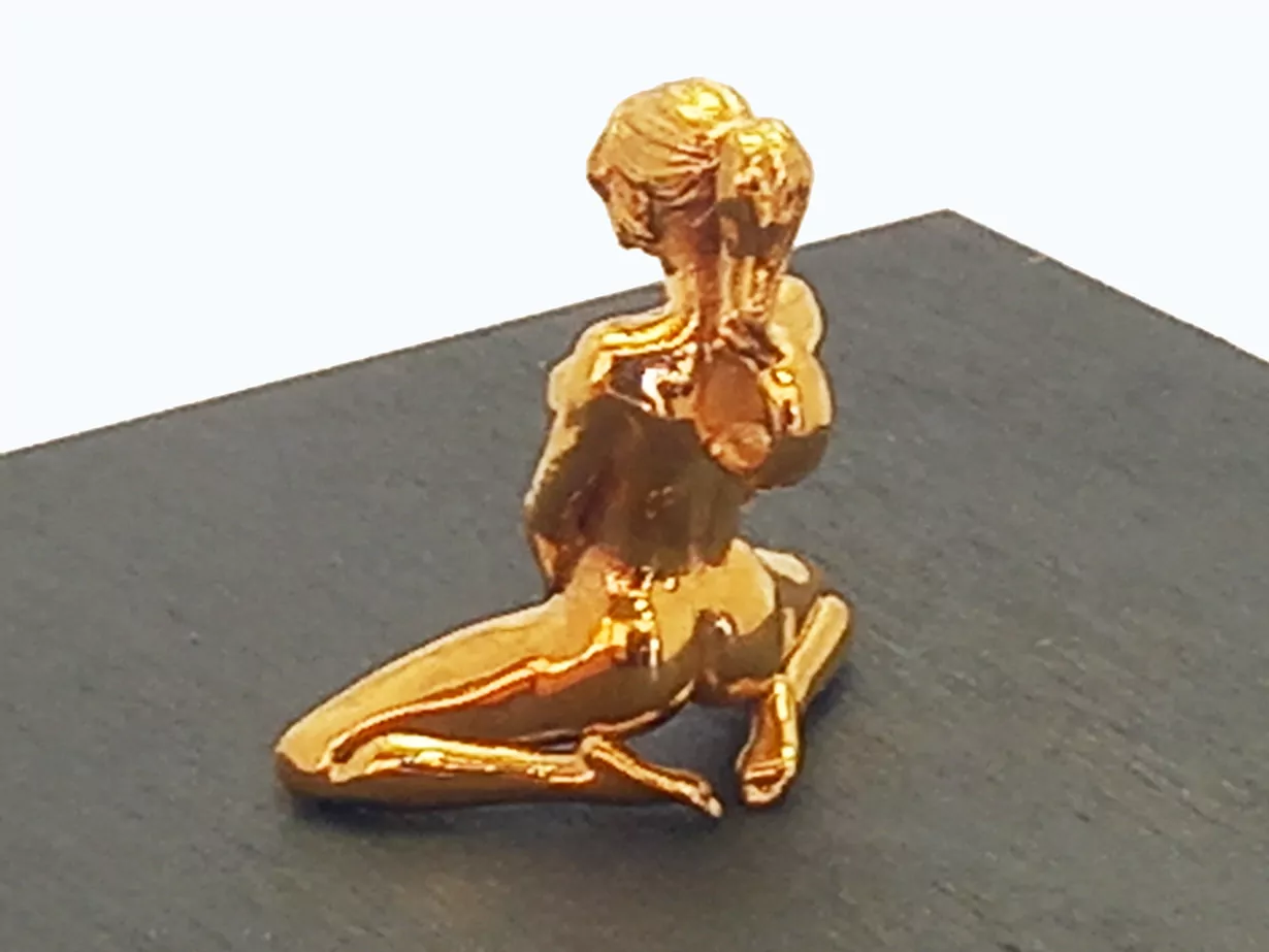 Erotic nude woman with heart shaped hands - Image 2