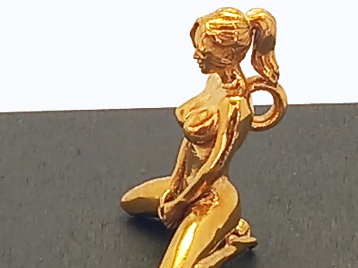 Erotic nude woman with heart shaped hands - Image 5