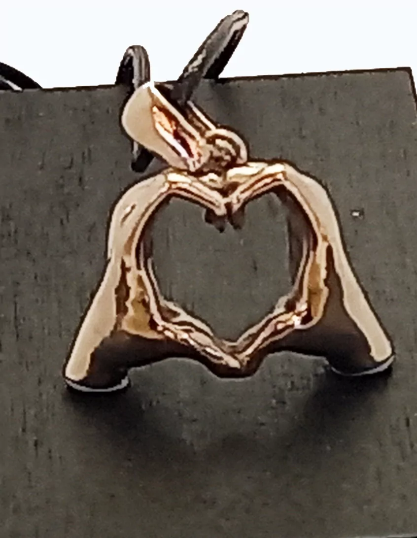 Valentines heart shaped hands, forever pendant - Image 2