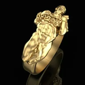 Nude Chained Man ring
