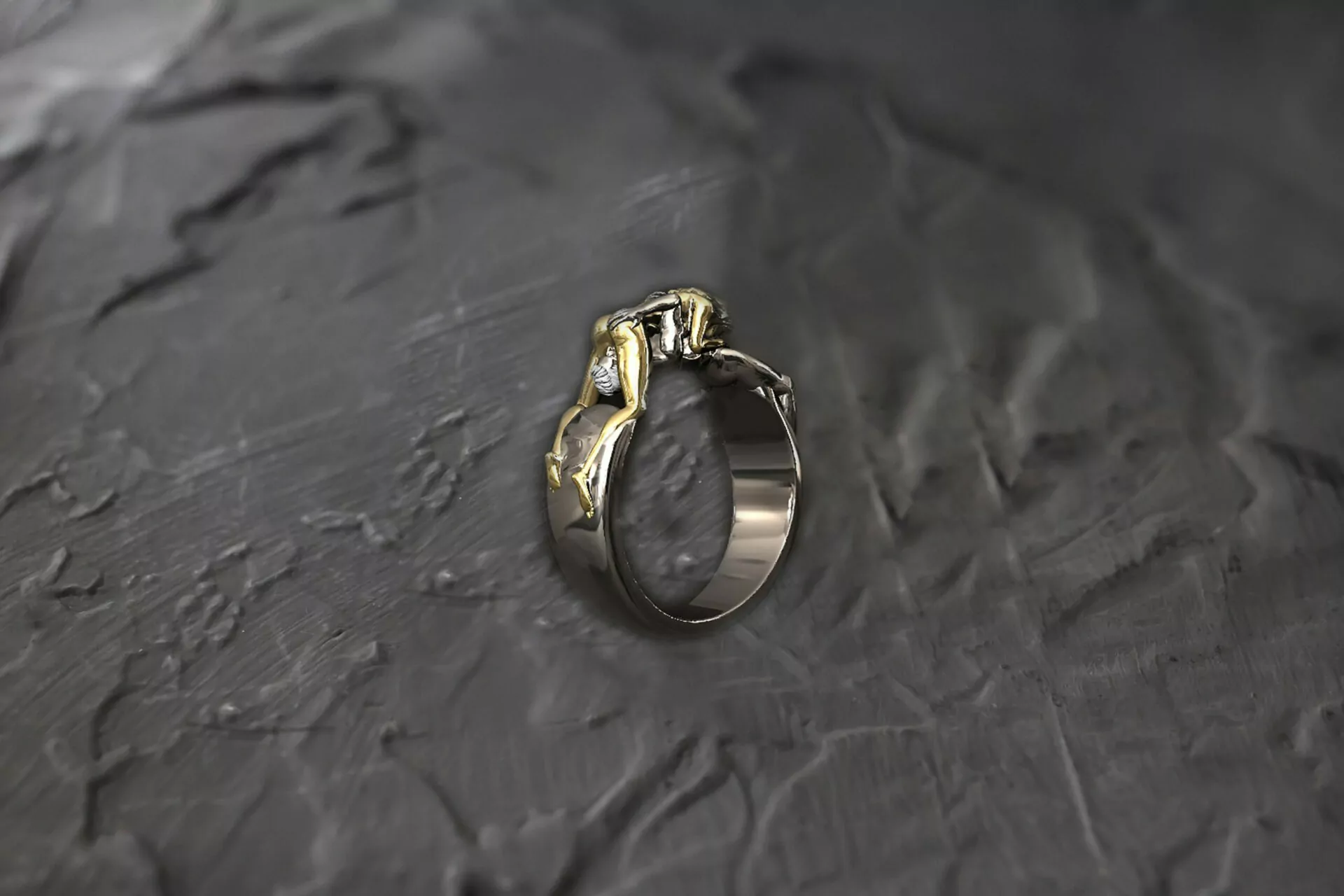 Couple 69 pose ring erotic jewelry JewelryRider Couple 69 pose ring - Image 3