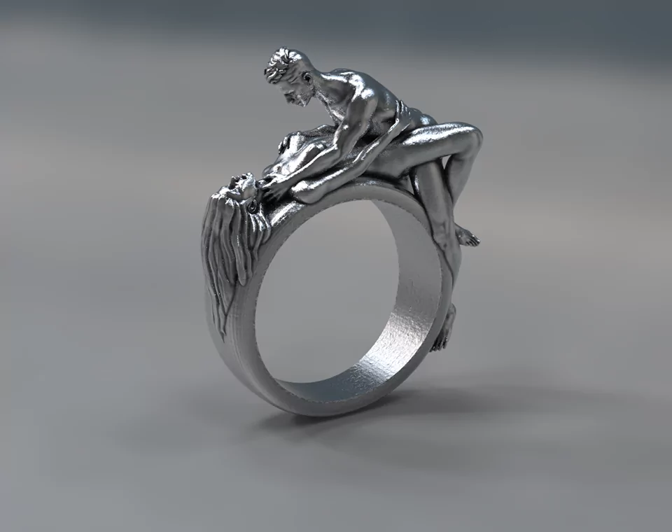 Nude couple missionary position sexual ring