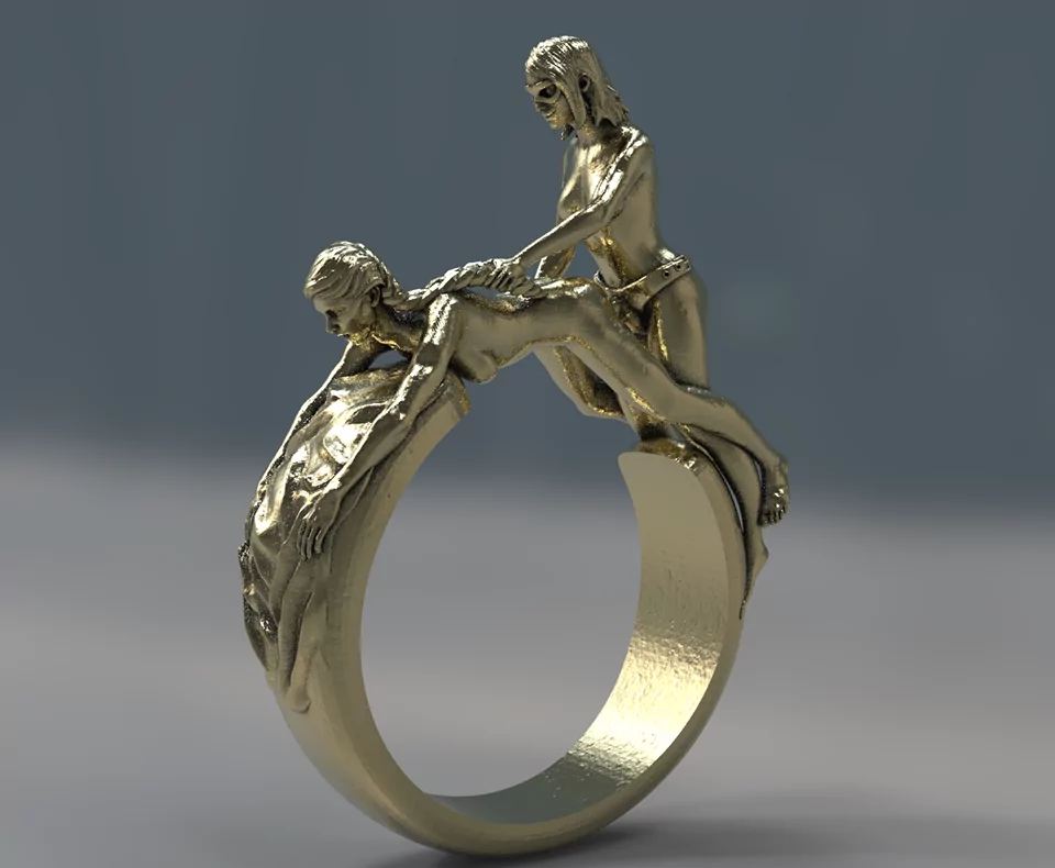 Two women doggy style sexual ring - Image 2