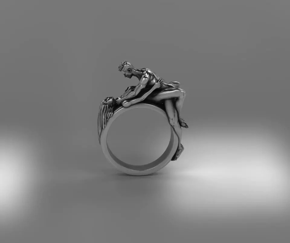 Nude couple missionary position sexual ring - Image 3