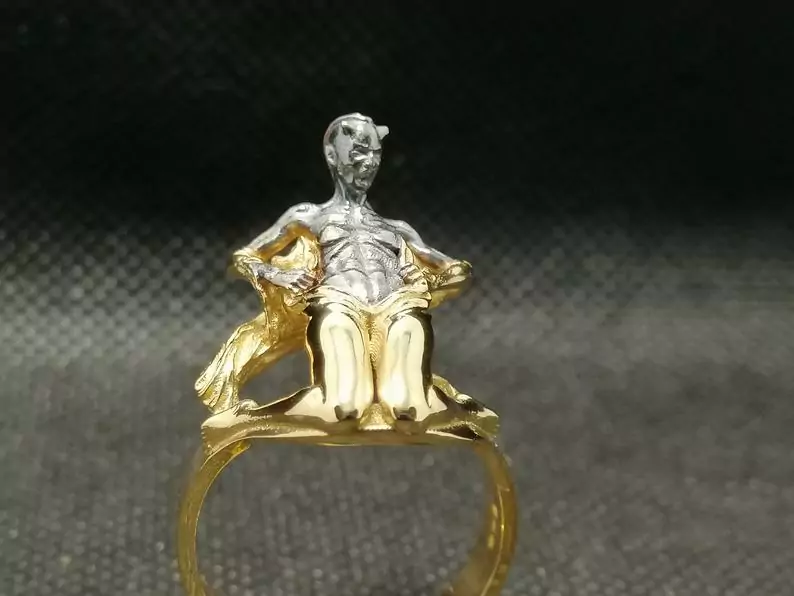 Girl unveiling her evil side ring erotic jewelry JewelryRider Girl unveiling her evil side ring - Image 10