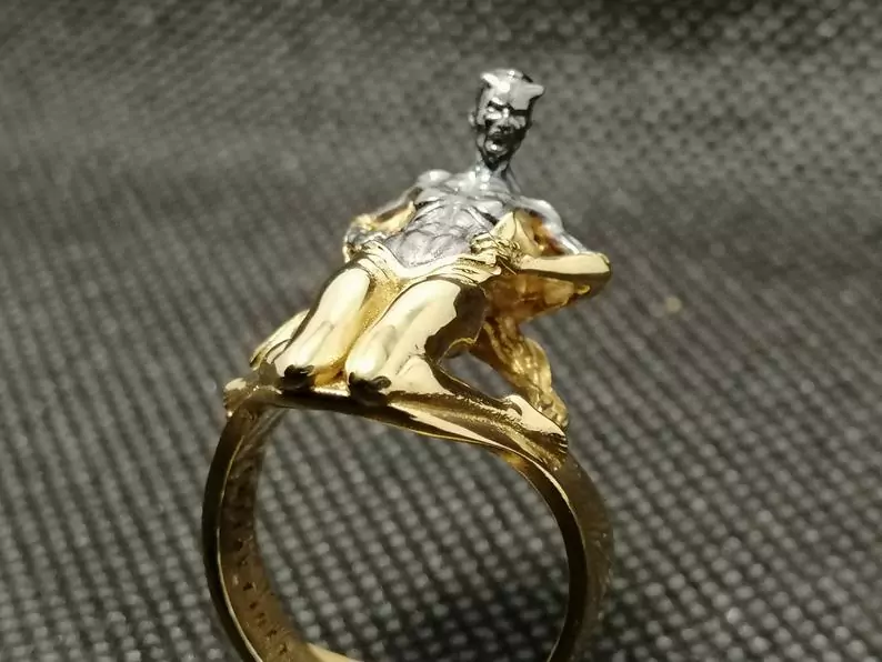 Girl unveiling her evil side ring erotic jewelry JewelryRider Girl unveiling her evil side ring - Image 5