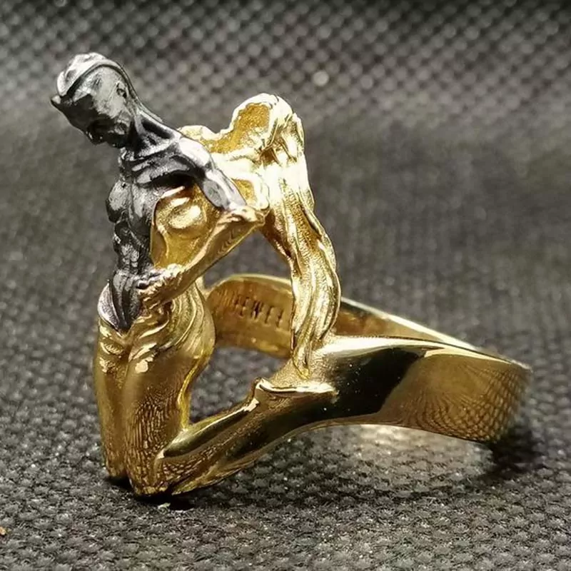 Girl unveiling her evil side ring erotic jewelry JewelryRider Girl unveiling her evil side ring - Image 4