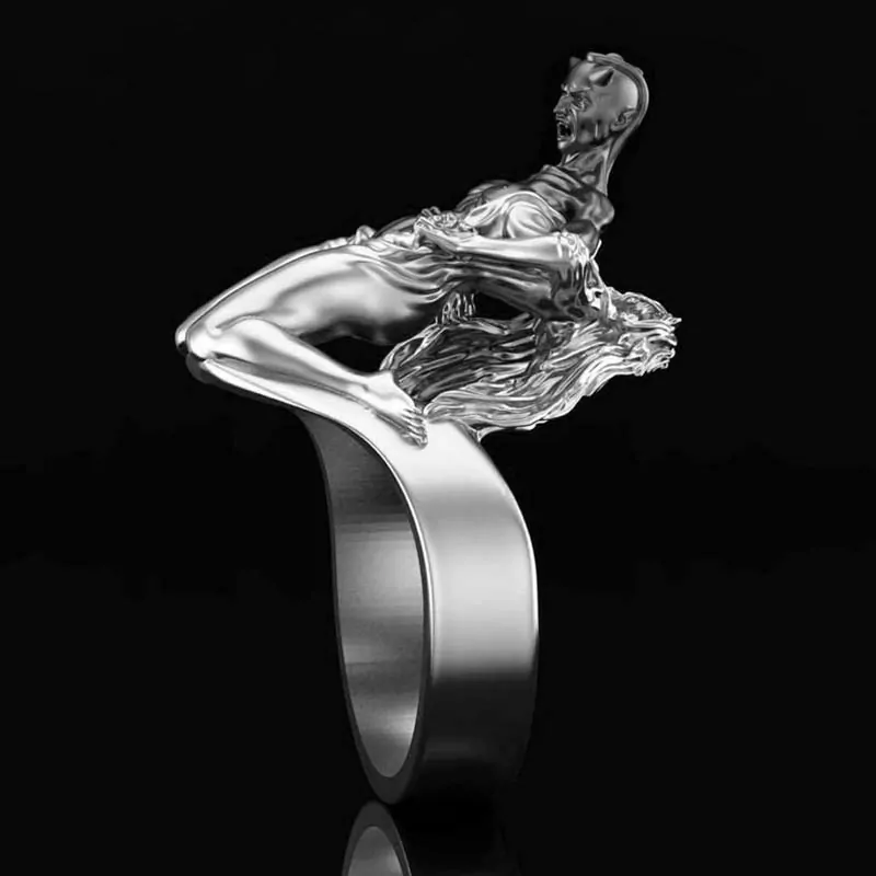 Girl unveiling her evil side ring erotic jewelry JewelryRider Girl unveiling her evil side ring - Image 6