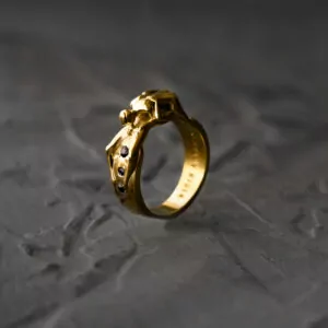 Men 69 position statement ring, Kinky LGBT jewelry