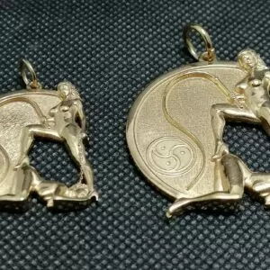 Lesbian Mistress and her slave girl pendant