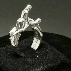Two women doggy style sexual ring