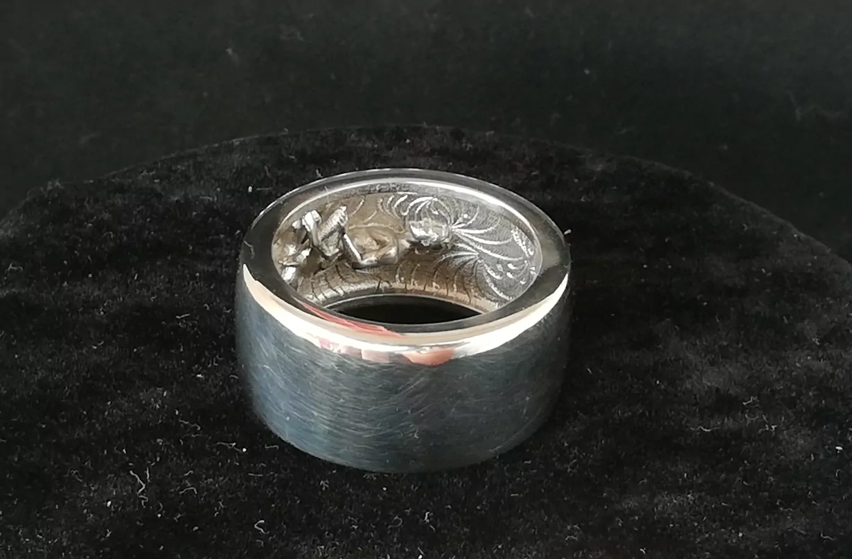 Hidden Dominant pegging statement band erotic jewelry JewelryRider Hidden Dominant pegging statement band - Image 5