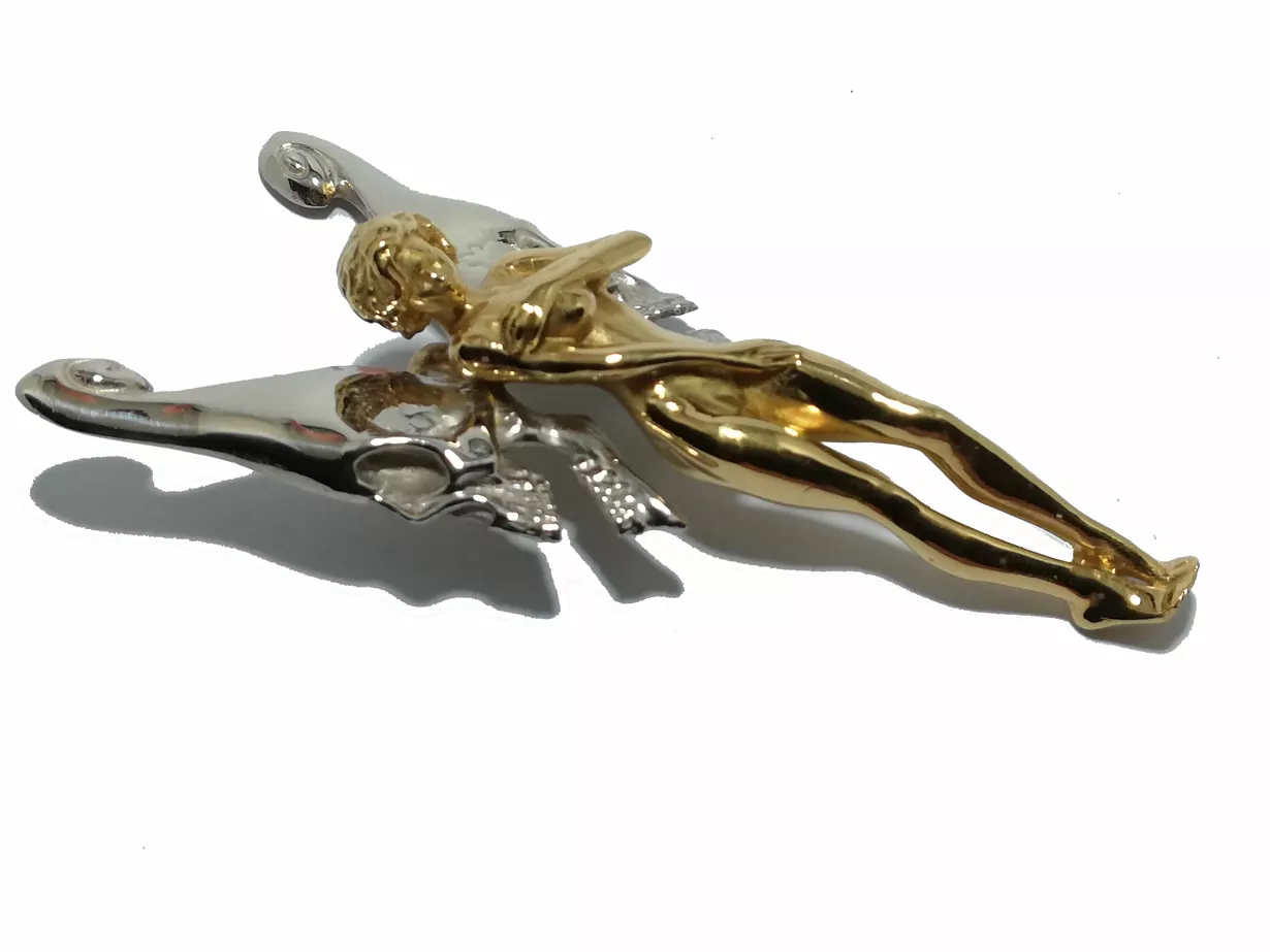 Lovingly Crafted Angel Pendant with Skull - Image 2