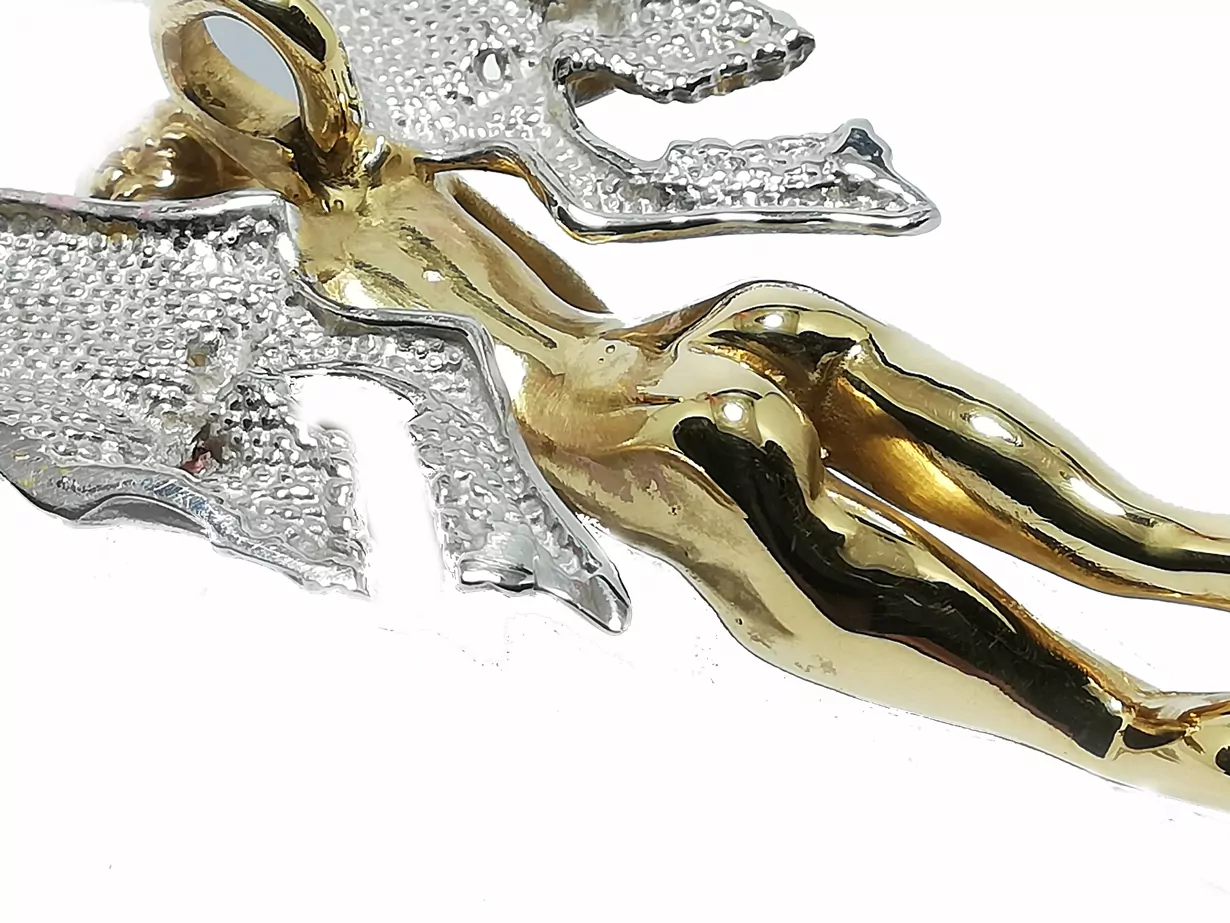 Lovingly Crafted Angel Pendant with Skull - Image 6