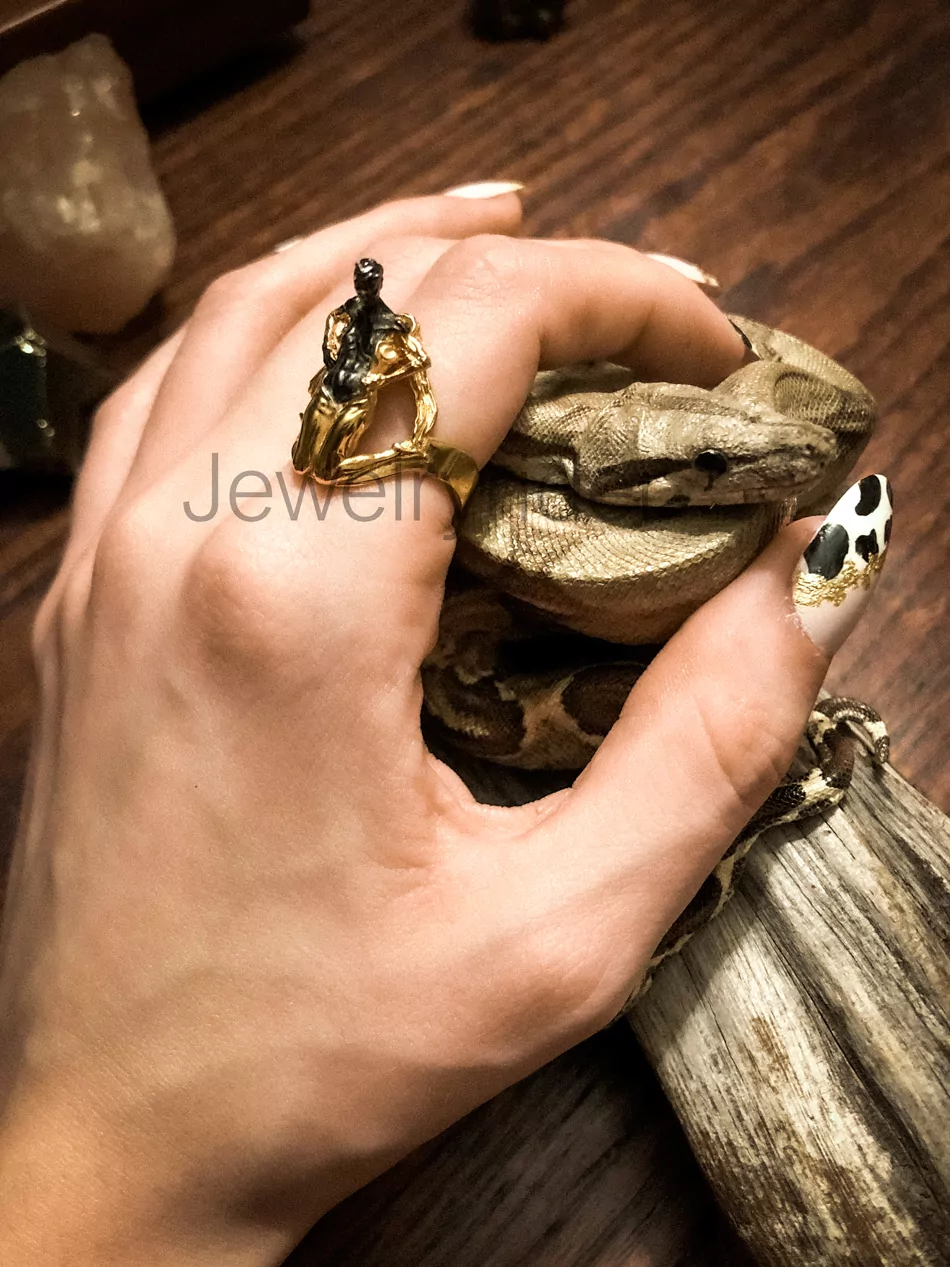 Girl unveiling her evil side ring erotic jewelry JewelryRider Girl unveiling her evil side ring - Image 3