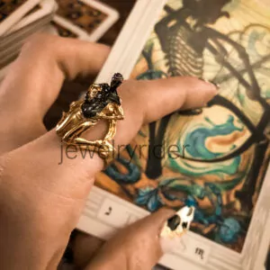 Girl unveiling her evil side ring