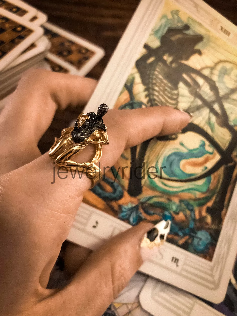 Girl unveiling her evil side ring erotic jewelry JewelryRider Girl unveiling her evil side ring