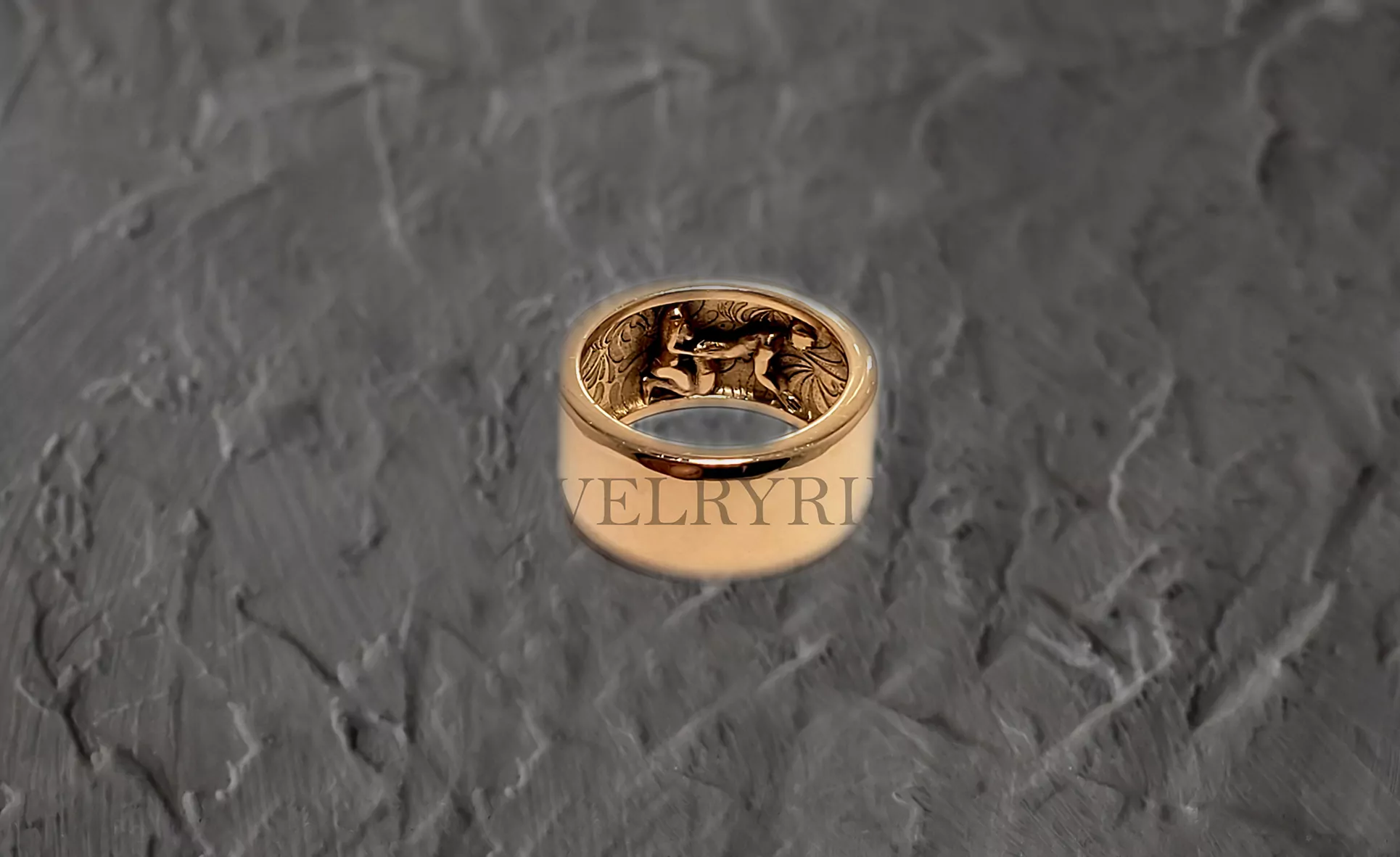 Hidden Dominant pegging statement band erotic jewelry JewelryRider Hidden Dominant pegging statement band