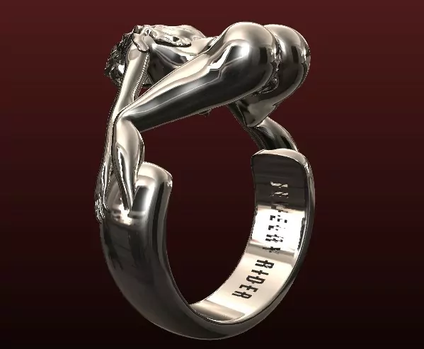 Squat Sensation Nude Woman Ring - Image 8