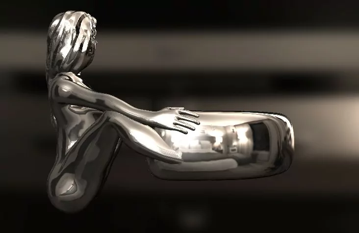 Squat Sensation Nude Woman Ring - Image 7