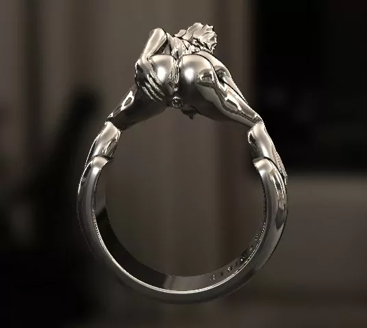 Booty Grab Erotic Realistic Ring - Image 5