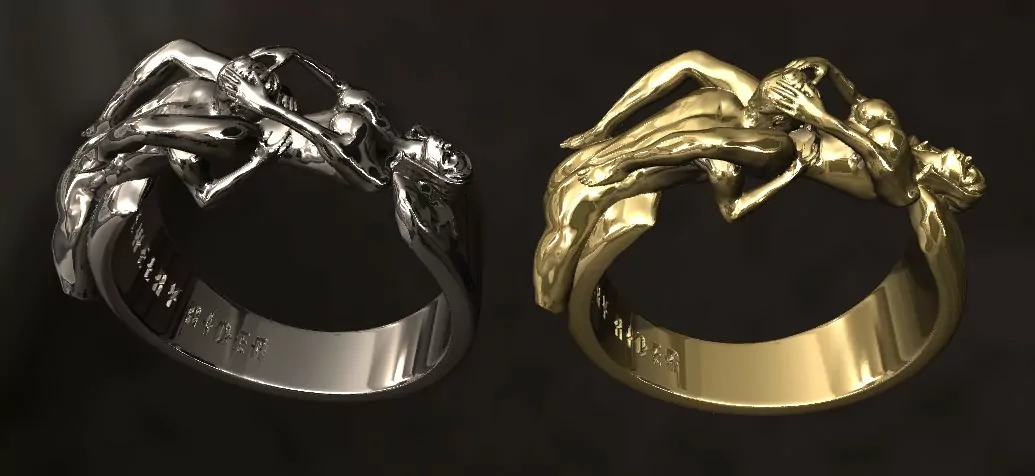 Woman oral position statement ring - Image 2