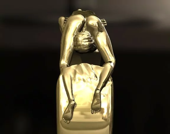 Women 69 position statement ring, Kinky LGBT jewellery - Image 5