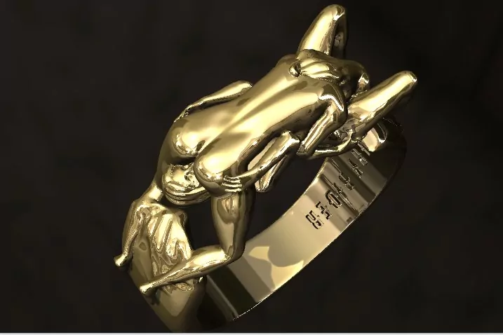 Women 69 position statement ring, Kinky LGBT jewellery - Image 8