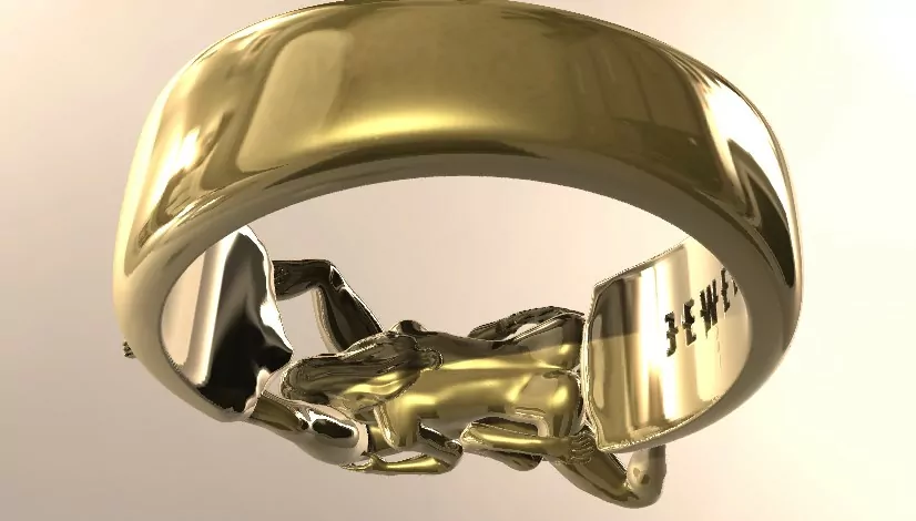 Women 69 position statement ring, Kinky LGBT jewellery - Image 9