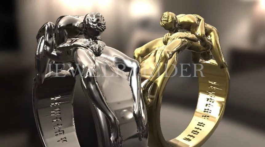 Men 69 position statement ring, Kinky LGBT jewelry - Image 7