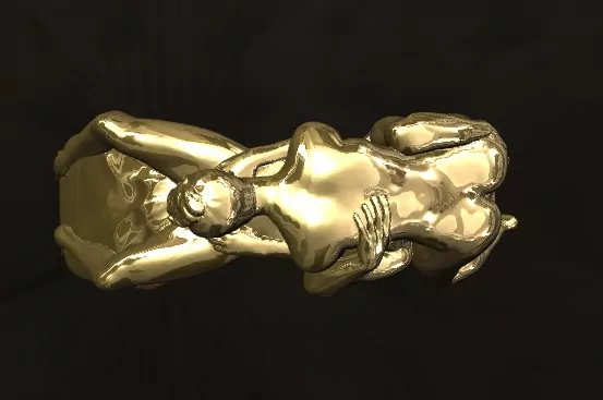 Men 69 position statement ring, Kinky LGBT jewelry - Image 2