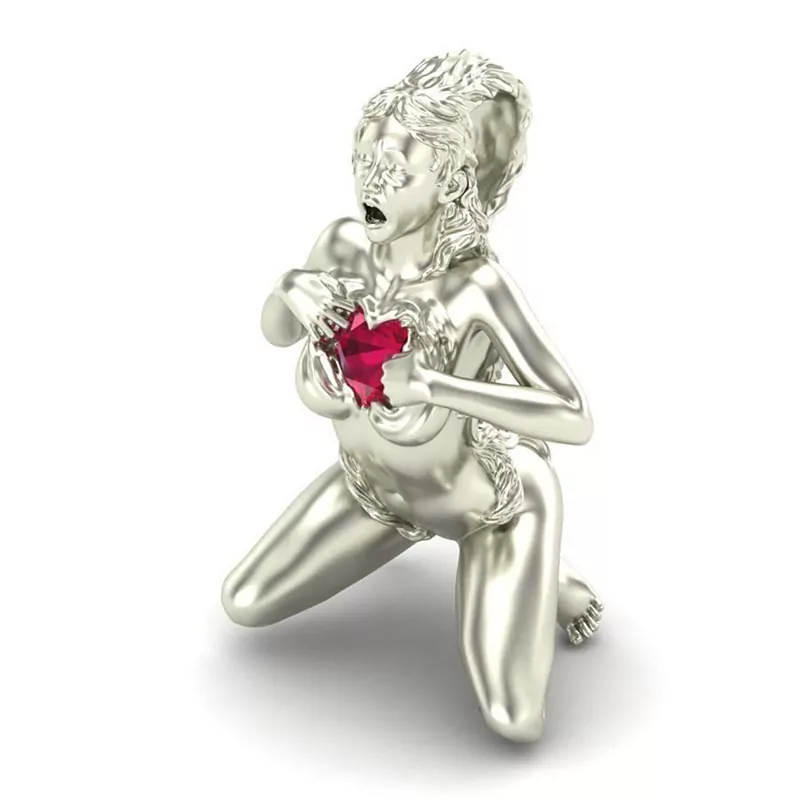 Take my heart nude girl pendant erotic jewelry JewelryRider Take my heart nude girl pendant - Image 11