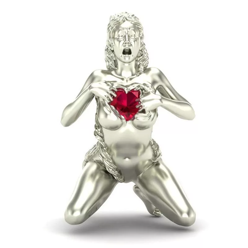 Take my heart nude girl pendant erotic jewelry JewelryRider Take my heart nude girl pendant - Image 7