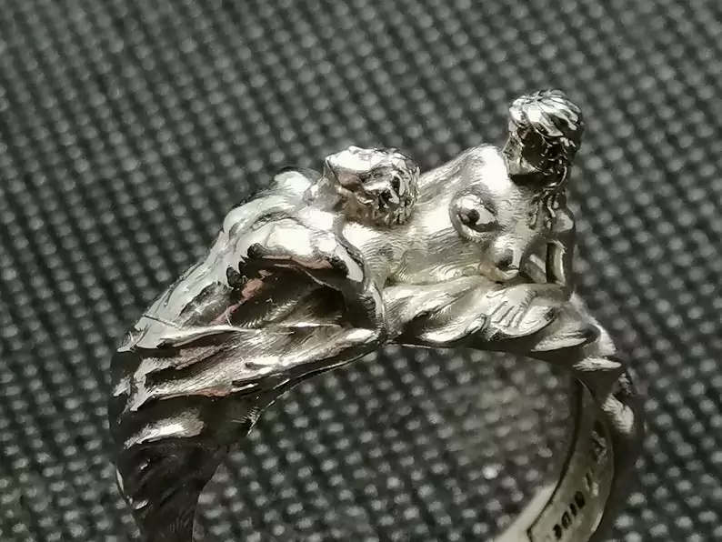 Woman choking man ring erotic jewelry JewelryRider Woman choking man ring - Image 5