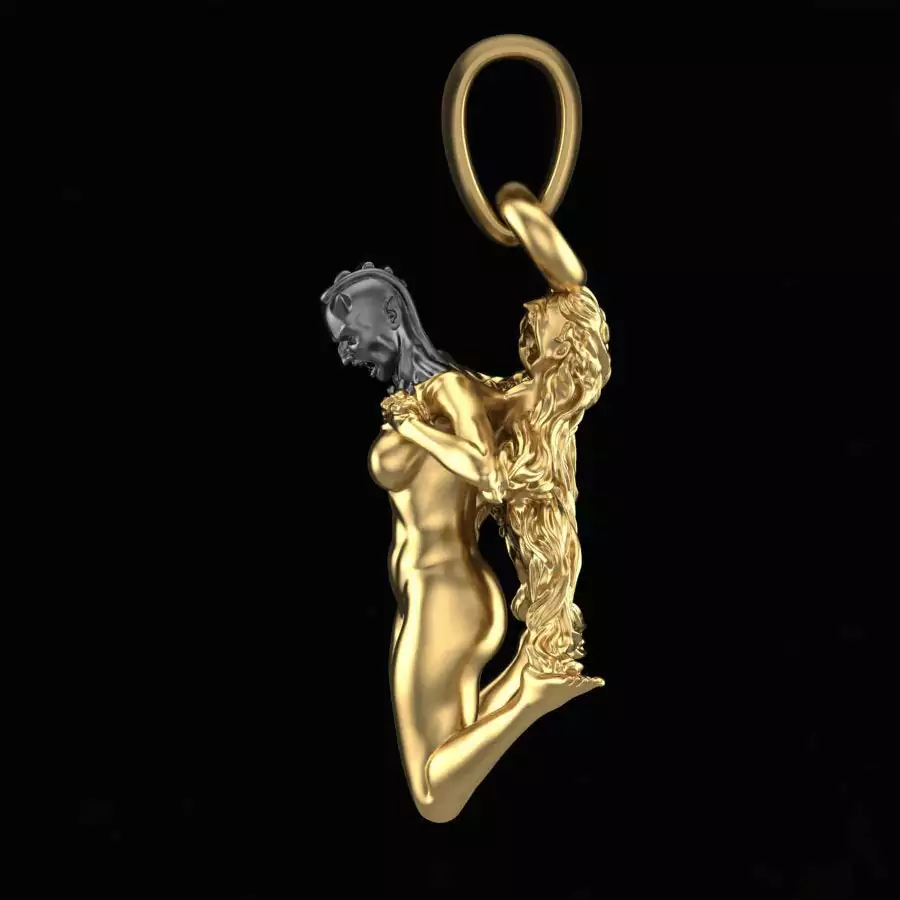 Girl unveiling her evil side pendant - Image 6