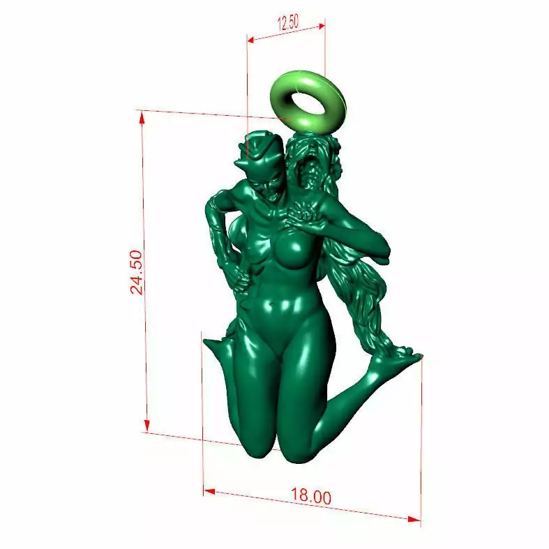 Girl unveiling her evil side pendant - Image 13