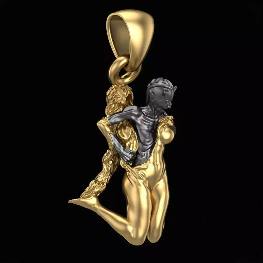 Girl unveiling her evil side pendant - Image 5