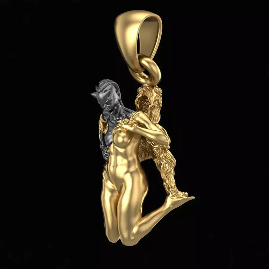 Girl unveiling her evil side pendant - Image 9