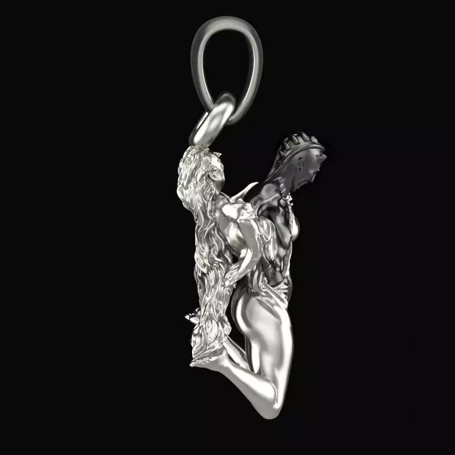 Girl unveiling her evil side pendant - Image 10