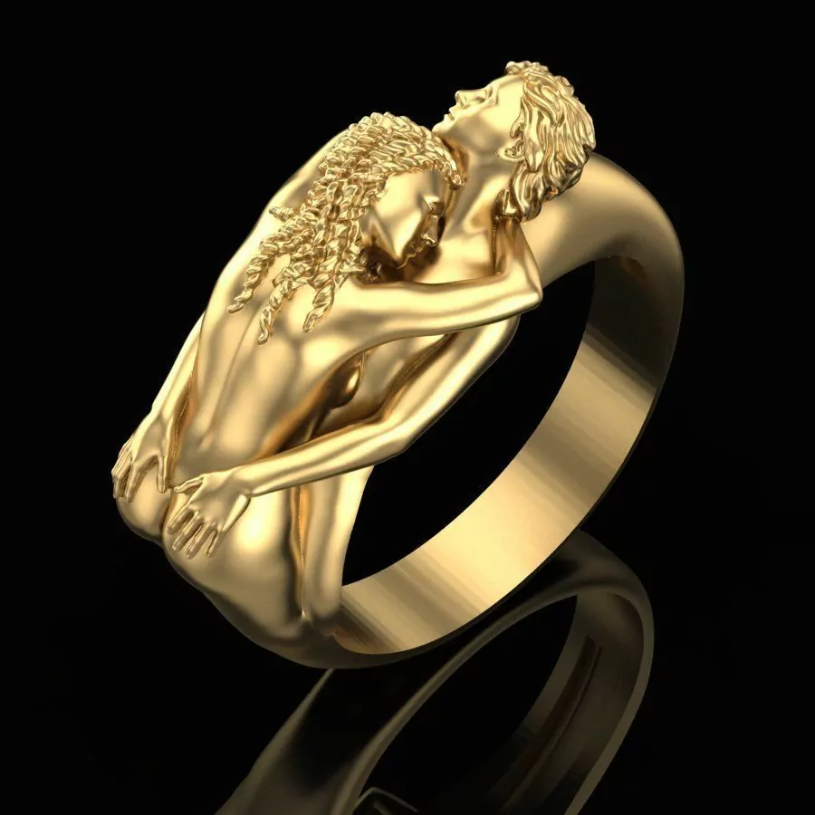 Embrace love and care couple ring - Image 6