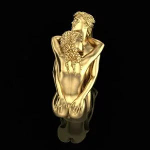 Embrace love and care couple ring