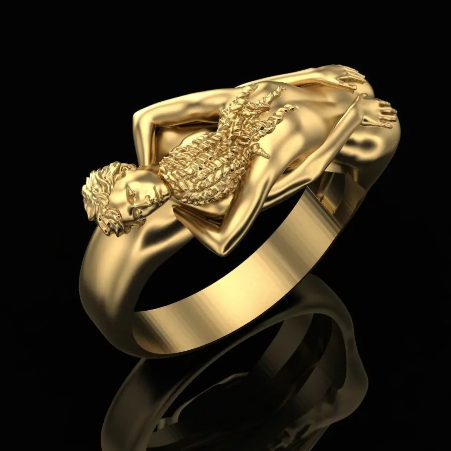 Embrace love and care couple ring - Image 2