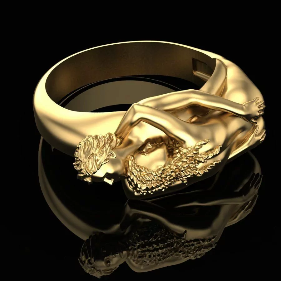 Embrace love and care couple ring - Image 3