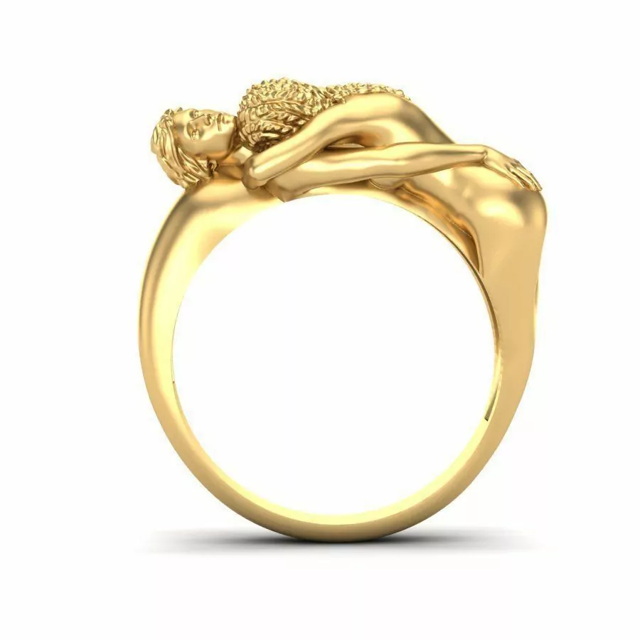 Embrace love and care couple ring - Image 4