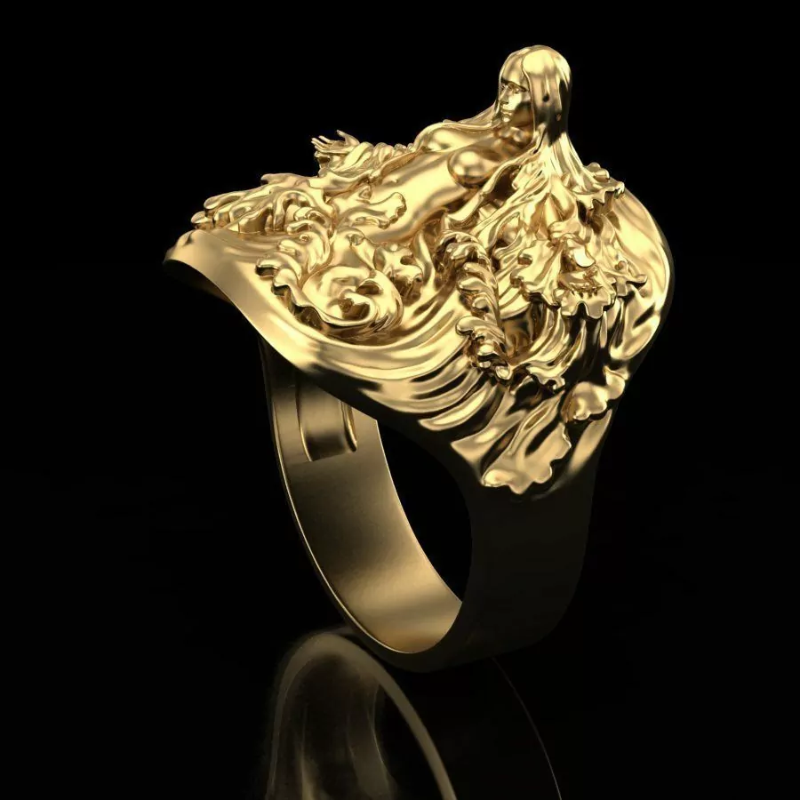 Erotic mermaid ring