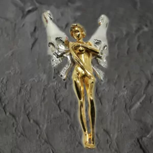 Lovingly Crafted Angel Pendant with Skull