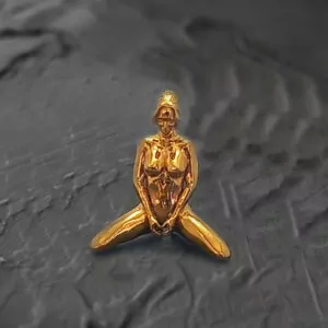 Erotic nude woman with heart shaped hands