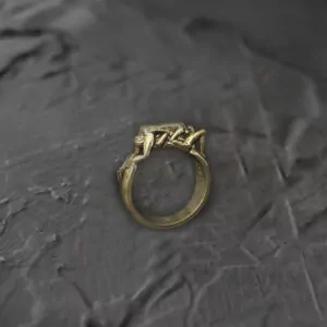 Women 69 position statement ring, Kinky LGBT jewellery