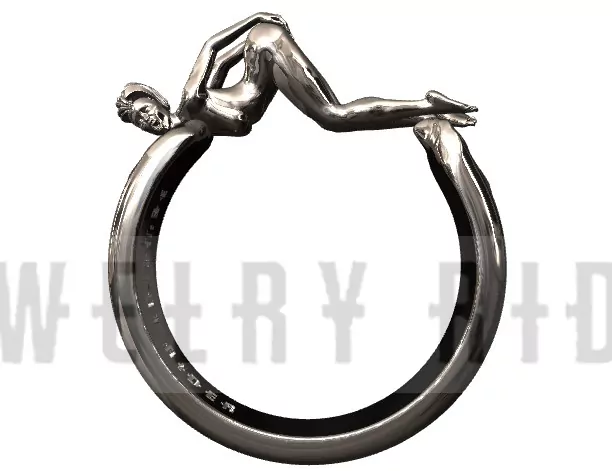 Woman in an extremely seductive pose ring - Image 3