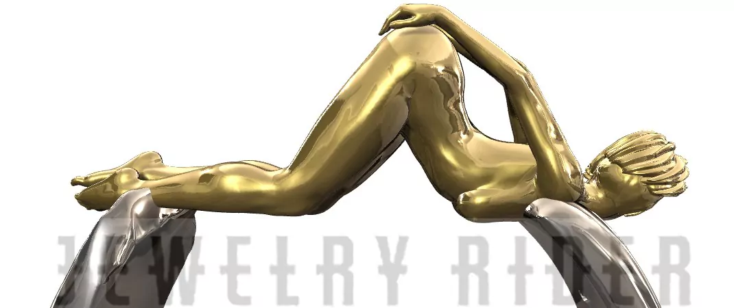 Woman in an extremely seductive pose ring - Image 10